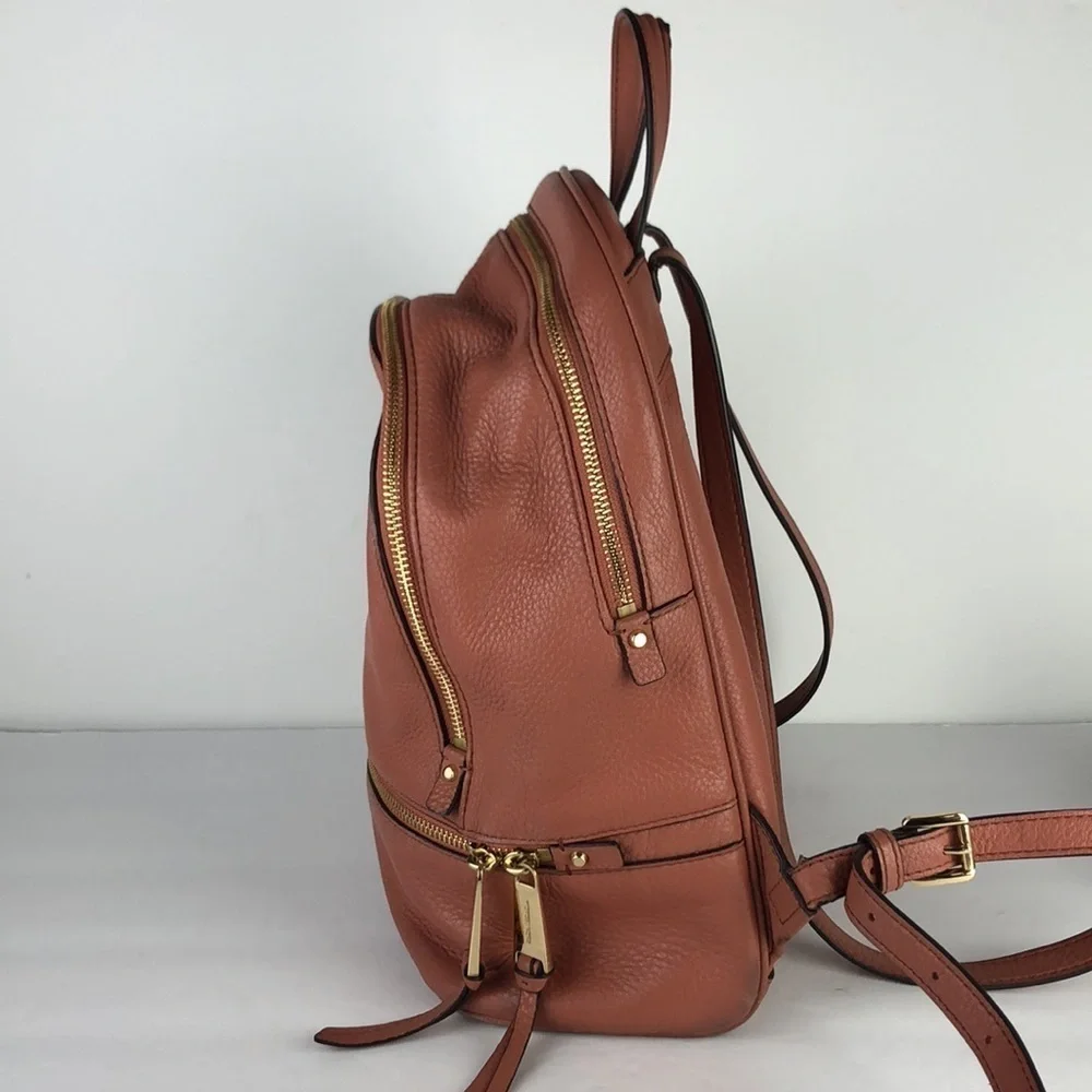 Michael Kors Rhea Medium Leather Designer Chic Fashionable Backpack MK